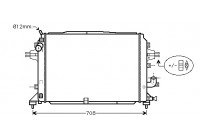 Radiateur, refroidissement du moteur 37002489 Van Wezel