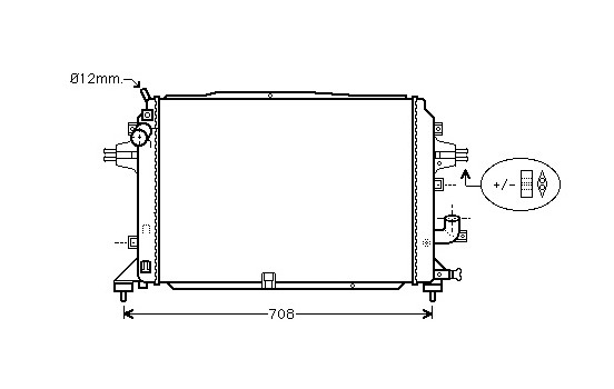 Radiateur, refroidissement du moteur 37002489 Van Wezel