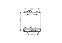Radiateur, refroidissement du moteur 37002542 International Radiators