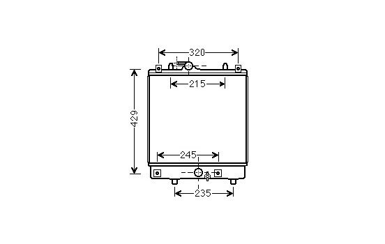 Radiateur, refroidissement du moteur 37002542 International Radiators
