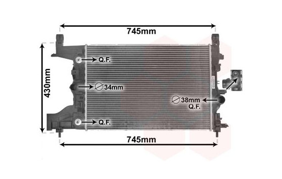 Radiateur, refroidissement du moteur 37002545 International Radiators, Image 2