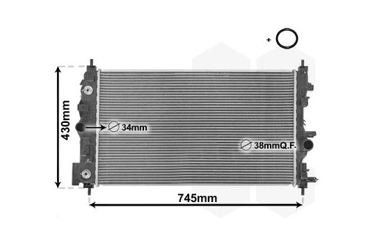 Radiateur, refroidissement du moteur 37002546 International Radiators Plus, Image 3