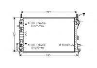 Radiateur, refroidissement du moteur 37002559 International Radiators