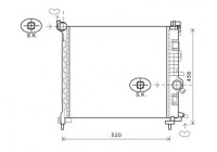Radiateur, refroidissement du moteur 37002561 International Radiators