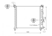 Radiateur, refroidissement du moteur 37002562 International Radiators Plus