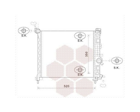 Radiateur, refroidissement du moteur 37002567 International Radiators, Image 2