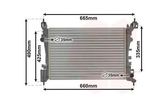 Radiateur, refroidissement du moteur 37002574 International Radiators, Image 2