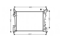 Radiateur, refroidissement du moteur 37002574 International Radiators