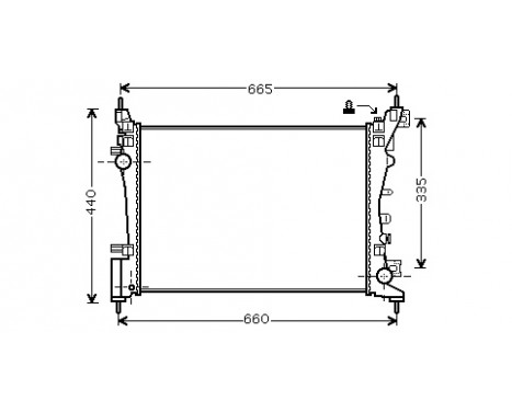 Radiateur, refroidissement du moteur 37002574 International Radiators