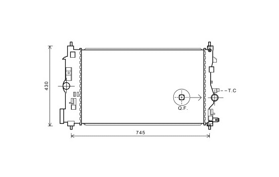 Radiateur, refroidissement du moteur 37002591 International Radiators