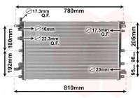 Radiateur, refroidissement du moteur 37002653 International Radiators