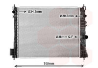 Radiateur, refroidissement du moteur 37002665 International Radiators