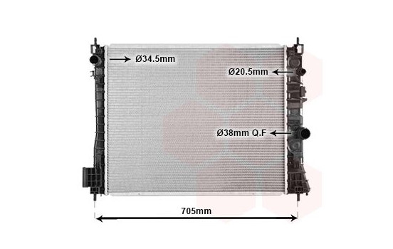 Radiateur, refroidissement du moteur 37002665 International Radiators