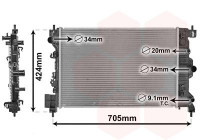 Radiateur, refroidissement du moteur 37002666 International Radiators