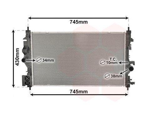 Radiateur, refroidissement du moteur 37002683 International Radiators
