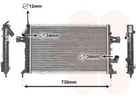 Radiateur, refroidissement du moteur 37012294 International Radiators