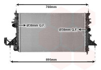 Radiateur, refroidissement du moteur 37012703 International Radiators