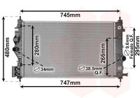 Radiateur, refroidissement du moteur 37012707 International Radiators