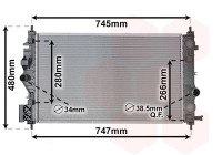 Radiateur, refroidissement du moteur 37012708 International Radiators