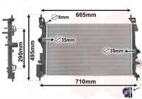 Radiateur, refroidissement du moteur 37012716 International Radiators