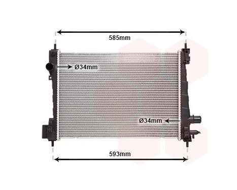 Radiateur, refroidissement du moteur 37012721 International Radiators
