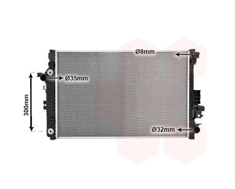 Radiateur, refroidissement du moteur 37012725 International Radiators