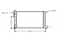 Radiateur, refroidissement du moteur 40002004 International Radiators
