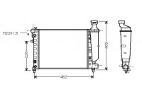 Radiateur, refroidissement du moteur 40002012 International Radiators Plus