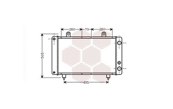 Radiateur, refroidissement du moteur 40002032 International Radiators, Image 2