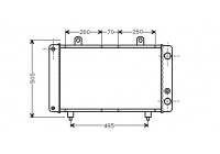 Radiateur, refroidissement du moteur 40002032 International Radiators