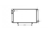 Radiateur, refroidissement du moteur 40002042 International Radiators