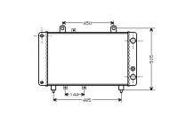 Radiateur, refroidissement du moteur 40002081 International Radiators
