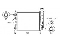 Radiateur, refroidissement du moteur 40002124 International Radiators