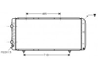 Radiateur, refroidissement du moteur 40002151 International Radiators