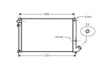 Radiateur, refroidissement du moteur 40002179 International Radiators