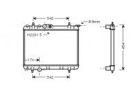 Radiateur, refroidissement du moteur 40002190 International Radiators