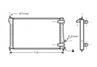 Radiateur, refroidissement du moteur 40002196 International Radiators