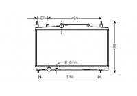 Radiateur, refroidissement du moteur 40002230 International Radiators