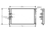 Radiateur, refroidissement du moteur 40002232 International Radiators