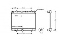 Radiateur, refroidissement du moteur 40002234 International Radiators