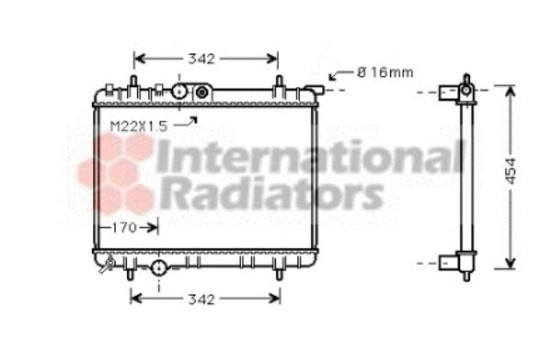 Radiateur, refroidissement du moteur 40002244 International Radiators, Image 2