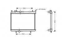 Radiateur, refroidissement du moteur 40002263 International Radiators