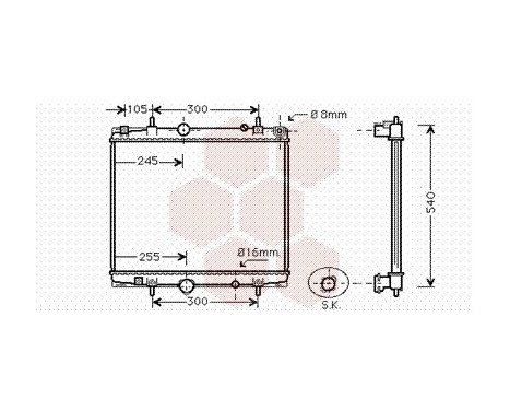 Radiateur, refroidissement du moteur 40002274 International Radiators, Image 2