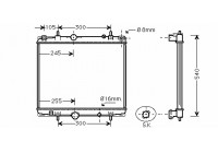 Radiateur, refroidissement du moteur 40002274 International Radiators