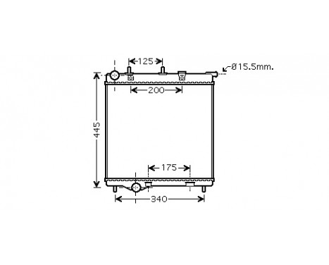 Radiateur, refroidissement du moteur 40002288 International Radiators