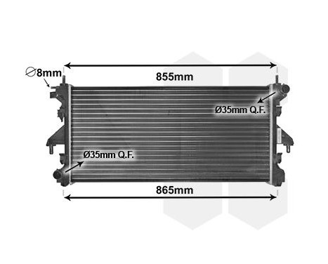 Radiateur, refroidissement du moteur 40002308 International Radiators, Image 2