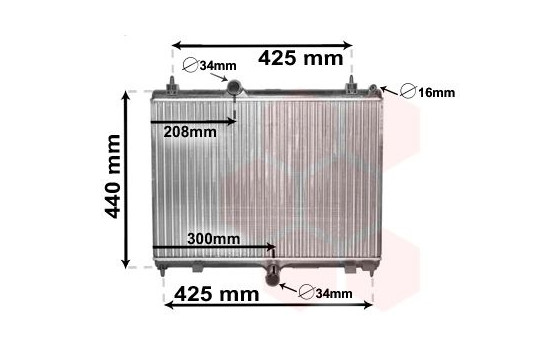 Radiateur, refroidissement du moteur 40002358 International Radiators