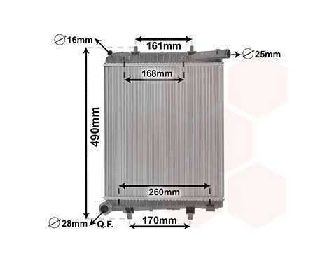 Radiateur, refroidissement du moteur 40002411 International Radiators