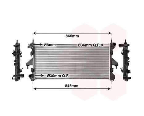 Radiateur, refroidissement du moteur 40012305 International Radiators