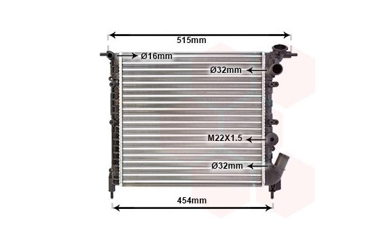 Radiateur, refroidissement du moteur 43002041 International Radiators, Image 2